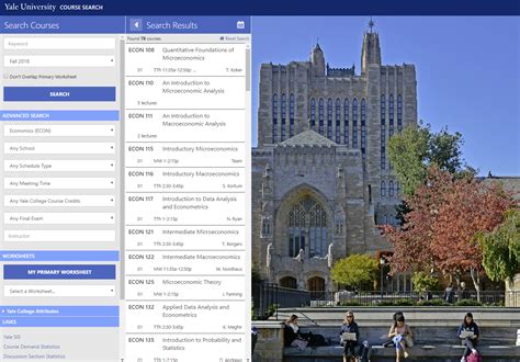 Undergraduate course search .